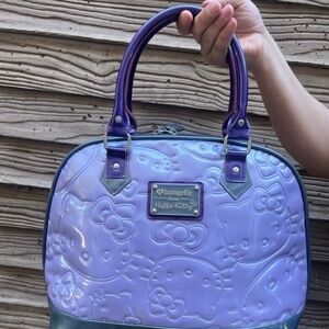 Loungefly 2014 Hello Kitty Limited Edition Lavender And Grey Bag